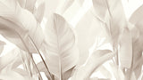 Large beige tropical leaves design file showing detailed leaf pattern and texture