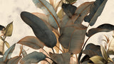 Tropisch Mural Behang | Groot Vintage Bananenbladeren Ontwerp