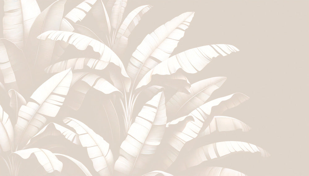Minimalist banana leaves design file showing detailed botanical pattern and texture