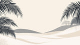 Palm Dunes minimalist design file showing detailed palm silhouettes and gentle dune patterns
