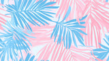 Pink and blue palm leaves design file showing the detailed pattern and color palette