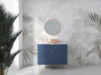 White Palm Leaves Mural Wallpaper creating a serene atmosphere in a modern bathroom with freestanding tub