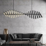 Modern LED Chandelier  Abstract Fishbone Design - Product detail 7