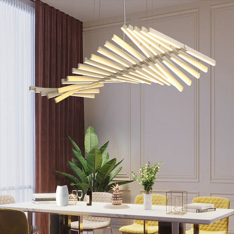 Modern LED Chandelier  Abstract Fishbone Design - Product detail 10