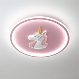 Kids Unicorn Ceiling Light  Pink LED Floral Design - Product detail 9