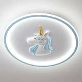 Kids Unicorn Ceiling Light  Pink LED Floral Design - Product detail 8
