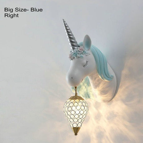 Unicorn Wall Light  Crystal Globe Shade Kids Room - Product detail 13