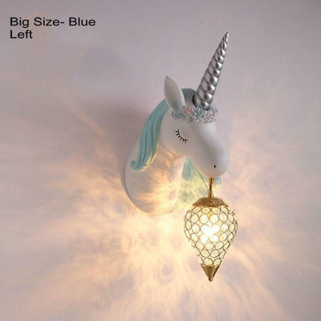 Unicorn Wall Light  Crystal Globe Shade Kids Room - Product detail 12