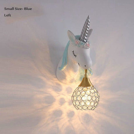 Unicorn Wall Light  Crystal Globe Shade Kids Room - Product detail 8