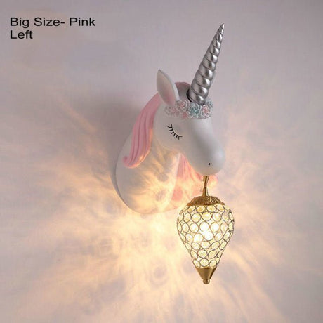 Unicorn Wall Light  Crystal Globe Shade Kids Room - Product detail 14