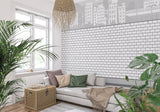 Urban wall mural showcased in a contemporary loft apartment setting