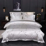 Luxury Butterfly Duvet Set  Egyptian Cotton Satin Blend - Product detail 6