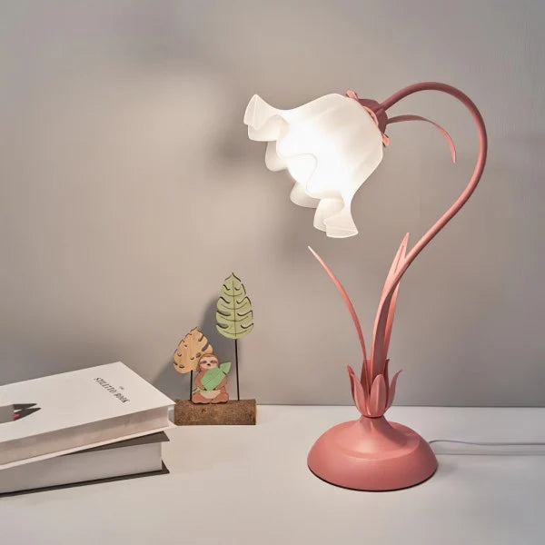 Vintage Table Lamp  Floral Design Adjustable Arm - Product detail 13