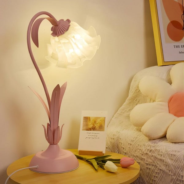 Vintage Table Lamp  Floral Design Adjustable Arm - Product detail 5