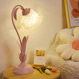 Vintage Table Lamp  Floral Design Adjustable Arm - Product detail 5
