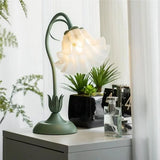 Vintage Table Lamp  Floral Design Adjustable Arm - Product detail 7