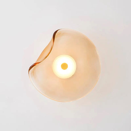 Modern LED Wall Sconce  Amber Smoked Glass Design - Product detail 7