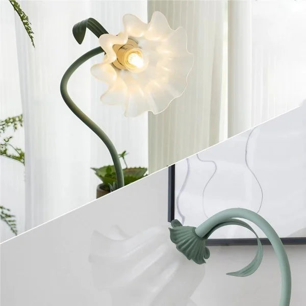 Vintage Table Lamp  Floral Design Adjustable Arm - Product detail 32