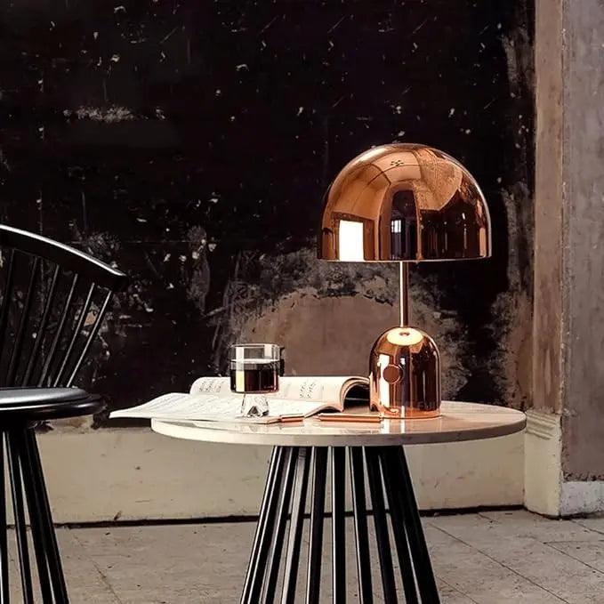 Modern Mushroom Table Lamp  Chrome Dome Design - Product detail 4