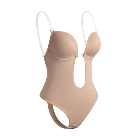 Womens Shaping Bodysuit  Deep V-Neck Smoothing Design - Product detail 8