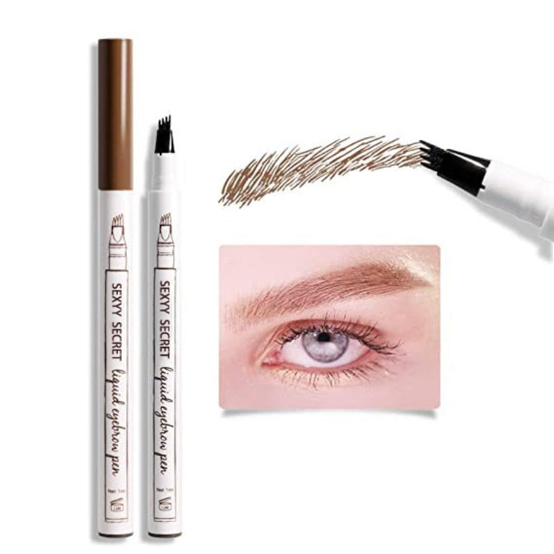 Waterproof Eyebrow Pen  4-Tip Liquid Precision Applicator - Product detail 5
