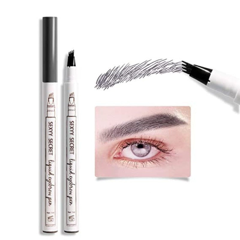 Waterproof Eyebrow Pen  4-Tip Liquid Precision Applicator - Product detail 6