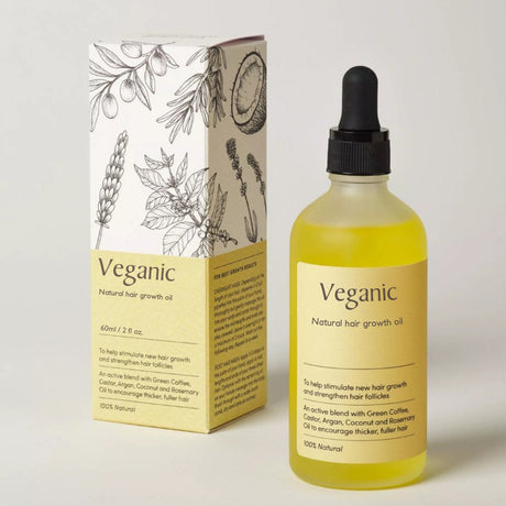 Natural Hair Growth Oil  Organic Botanical Blend For Scalp Care - Product showcase