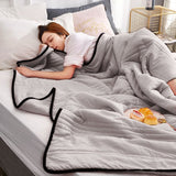 Cooling Bedding Set  Soft Cotton With Black Piping - Product example