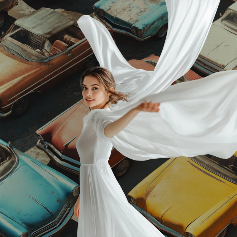 Vintage automobile mural making a statement in a man cave with leather furniture