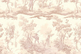 Toile de Jouy pattern design file showing intricate pastoral scene details in beige tones