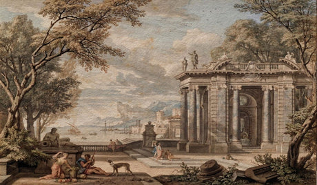 Italian architecture design file showing detailed classical columns and architectural elements