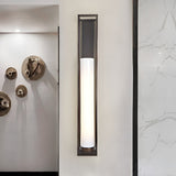 Modern Wall Sconce  Brushed Bronze Cylinder Frame - Product detail 4