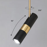 Modern LED Pendant Light  Adjustable Metal Cylinder Design - Product detail 4