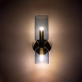 Modern Glass Wall Lamp  Dual Layer Smoked Design - Product example