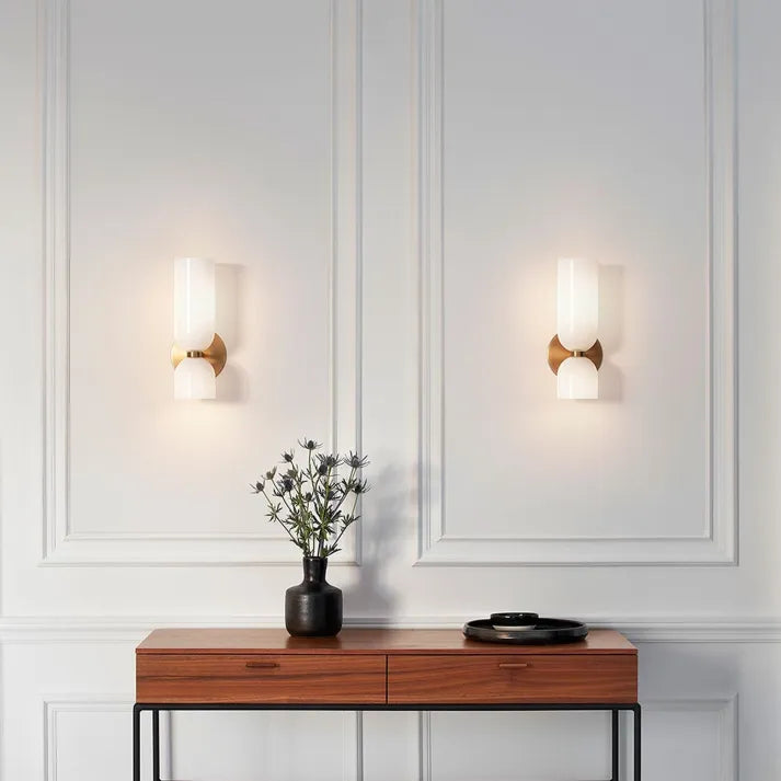 Modern Glass Wall Lamp  Dual Layer Smoked Design - Product detail 7