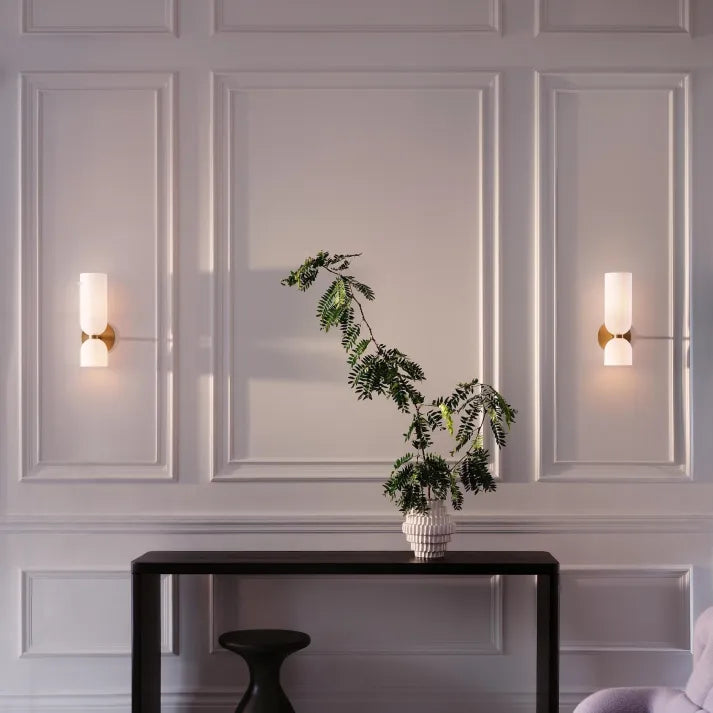 Modern Glass Wall Lamp  Dual Layer Smoked Design - Product detail 6