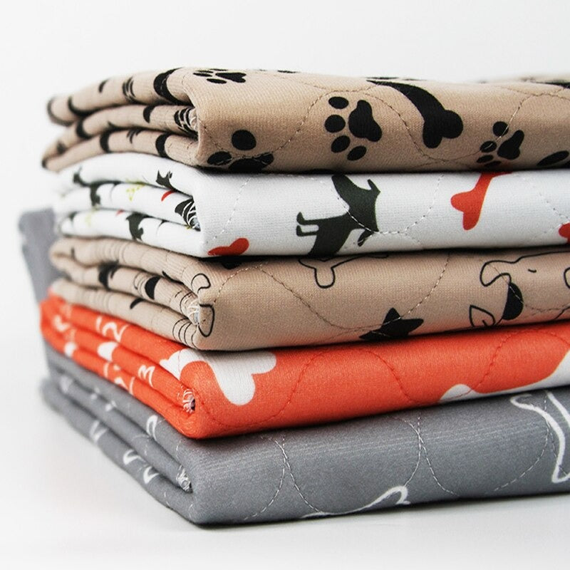 Pet Training Pad  Washable Absorbent Bone Pattern Mat - Detailed view