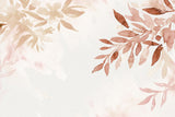 Watercolor botanical leaves design file showing detailed terracotta pattern