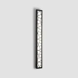 Modern Outdoor Wall Light  Geometric LED Pattern Design - Detailed view