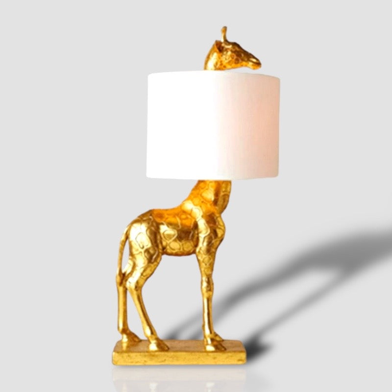 Safari Table Lamp  Gold Giraffe Design with White Shade - Product detail 8