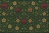 William Morris Vintage Mural Wallpaper  Classic Botanical Symphony Bedroom - Wallpaper design detail 7