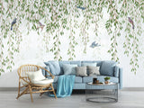 Willow tree wall art bringing nature into a reading nook