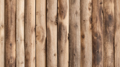 Wood Mural Wallpaper  Rustic Vertical Planks Design - Detailed wallpaper pattern view
