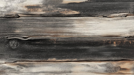 Burnt wood wallpaper design file showing detailed charred timber texture and grain patterns