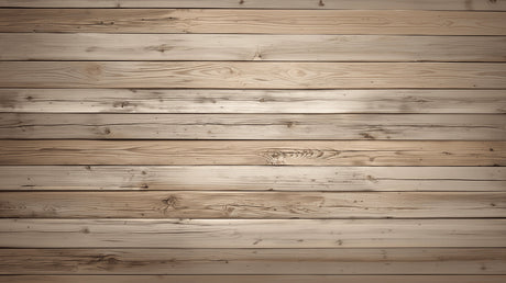 Wood effect wall mural in a cozy bedroom with natural light and minimal decor