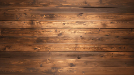 Rustic wood wallpaper accent wall in master bedroom showing realistic grain texture