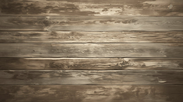 Rustic wood plank wallpaper creating a warm accent wall in modern living room setting