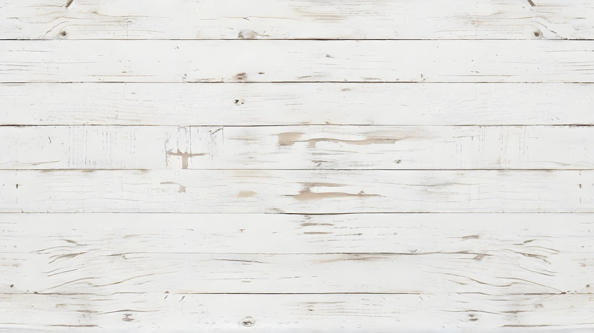 White distressed wood plank wallpaper design file showing detailed grain and texture pattern
