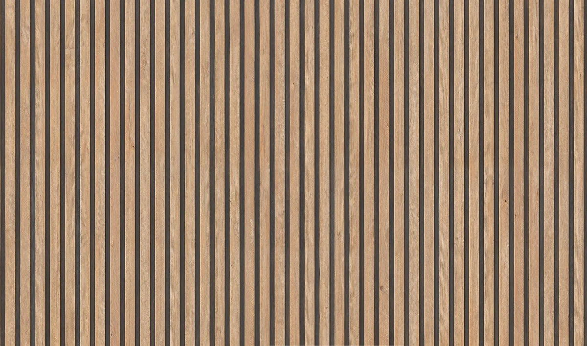 Vertical oak slats wallpaper design file showing detailed wood grain texture and pattern