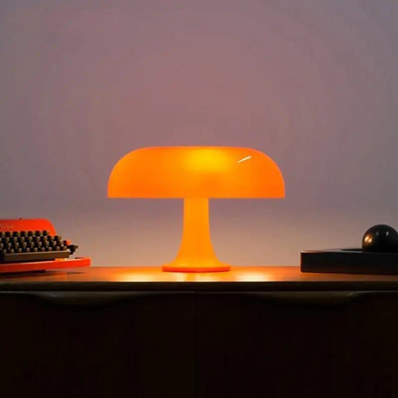 Nordic Mushroom Table Lamp  Modern Glass Dome Design - Product detail 7